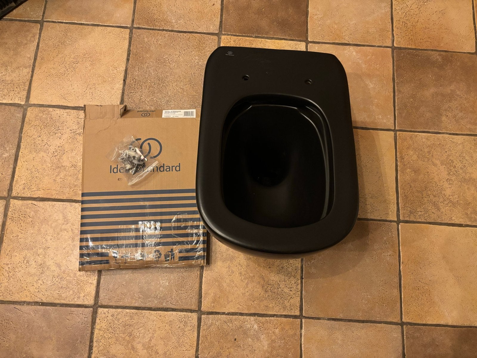 Ideal Standard Connect Air Wandcloset Pack Zwart, Ophalen, Zo goed als nieuw, Toilet