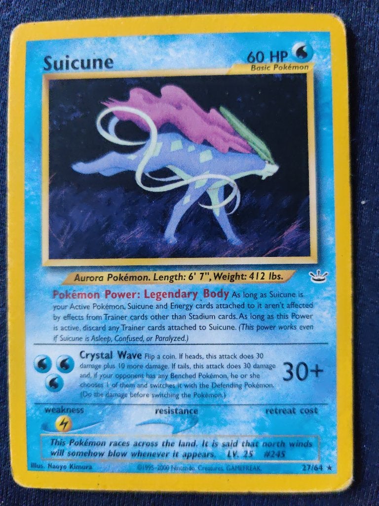 Suicune - Neo Revelation 27/64 - Excellent, Ophalen of Verzenden, Nieuw
