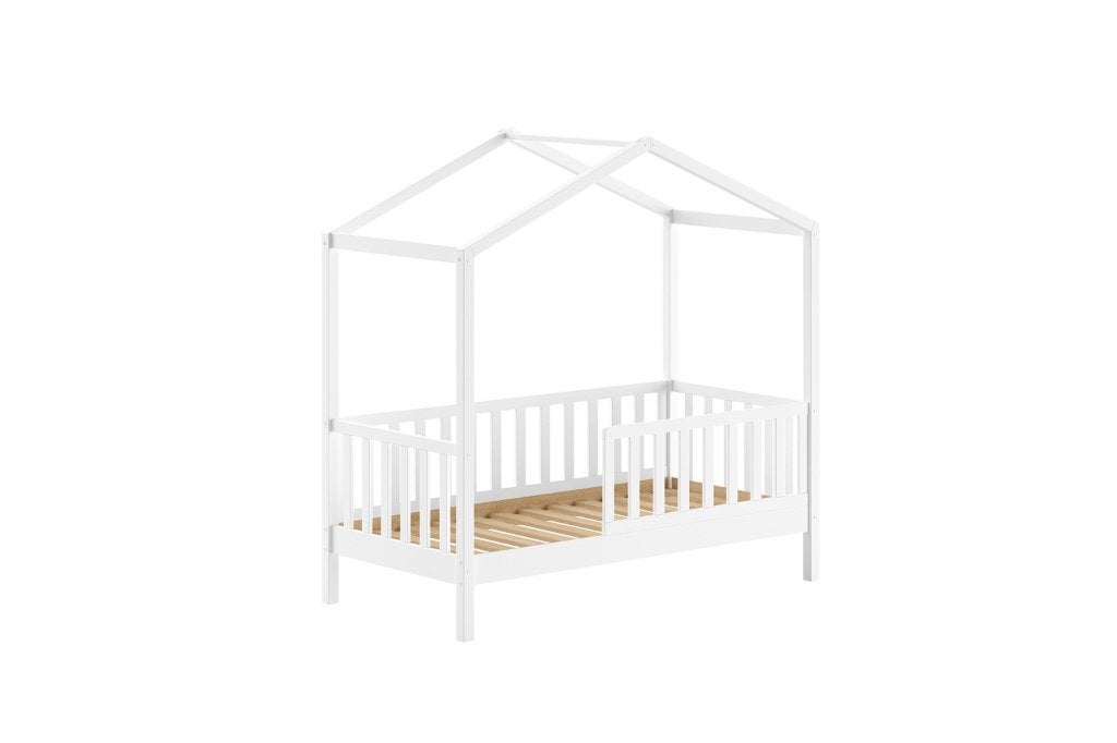 Dallas peuterbed huisbed - 70x140 - Wit, Niet ingevuld, Niet ingevuld, Niet ingevuld