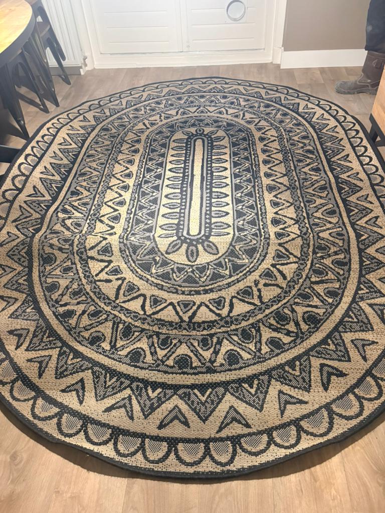 Groot ovaal vloerkleed, Ophalen, Zo goed als nieuw, Ovaal, 200 cm of meer