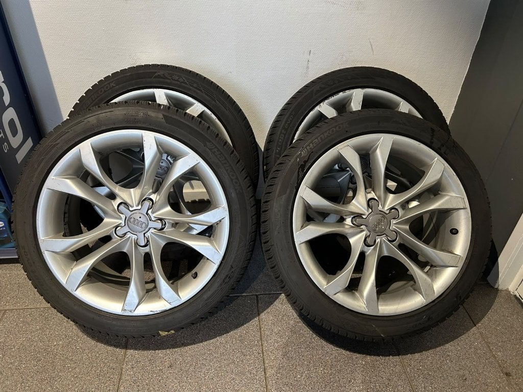 Audi A5 velgen met winterbanden, Ophalen, 18 inch, Gebruikt, Banden en Velgen