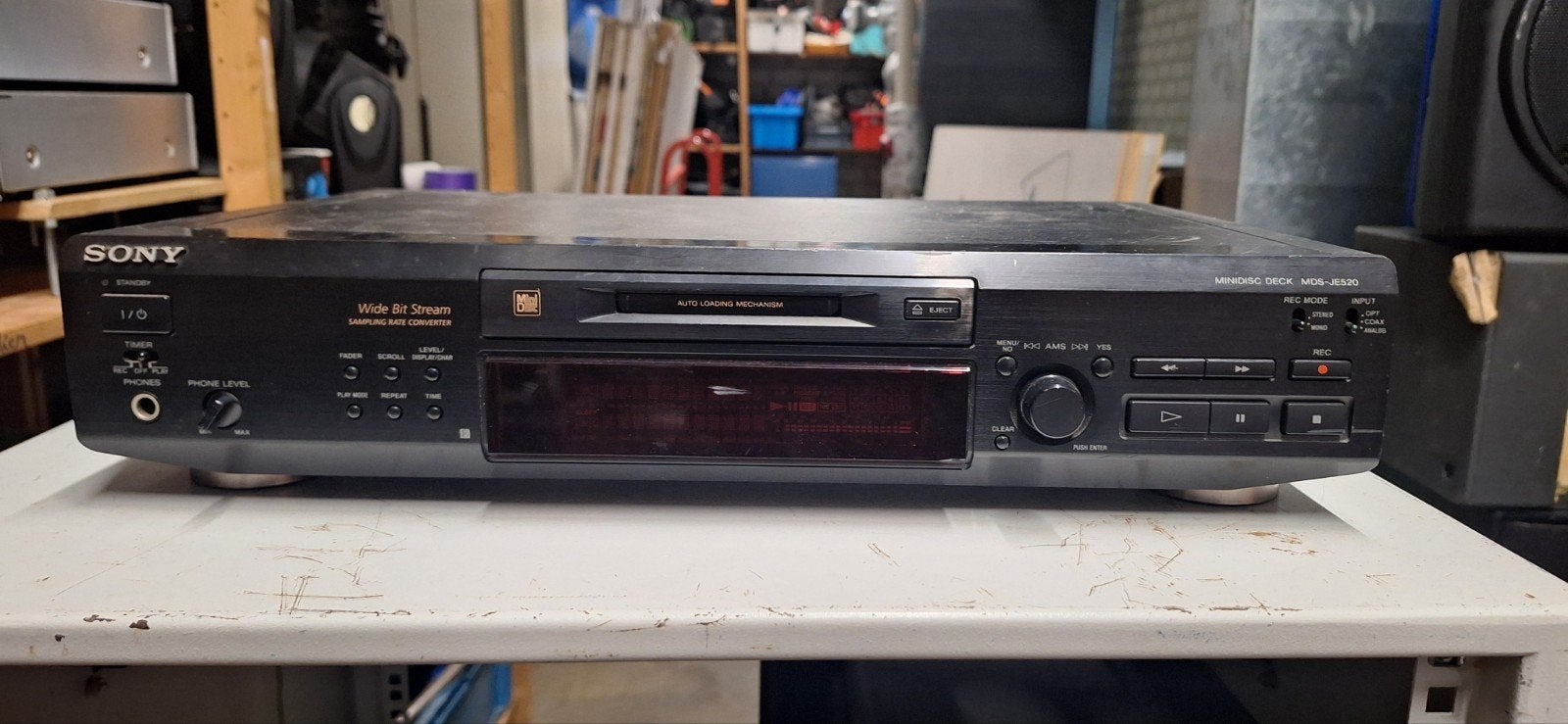 Sony Mds-JE520, Audio, Tv en Foto, Walkmans, Discmans en Minidiscspelers, Verzenden, Minidisc-speler