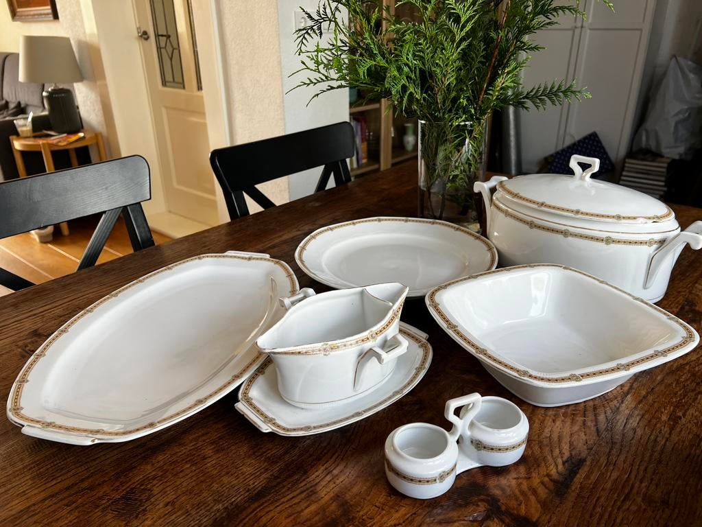 Vintage Art Deco serving set uit de jaren1930, Ophalen