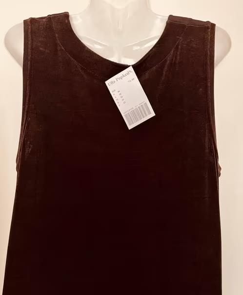 Ulla Popken lange jurk NIEUW maat 46 [v], Bruin, Maat 46/48 (XL) of groter, Nieuw, Ophalen of Verzenden