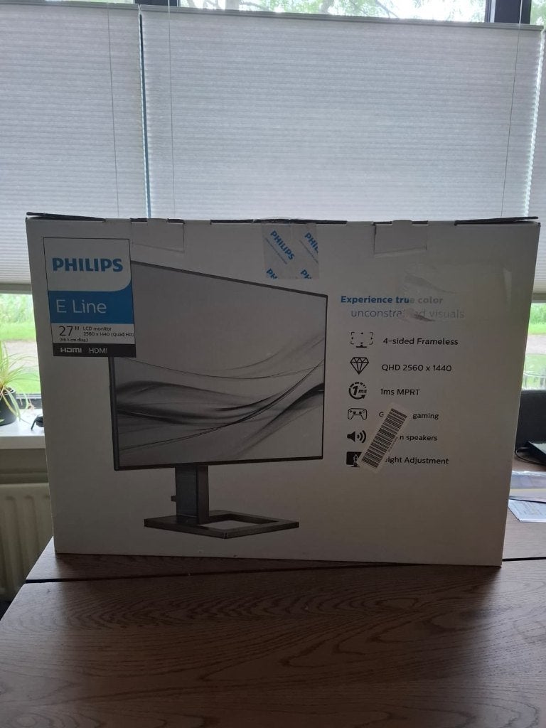 Phillips Full HD LCD monitor 27 inch, Computers en Software, Ophalen, Philips, Ingebouwde speakers, Full HD