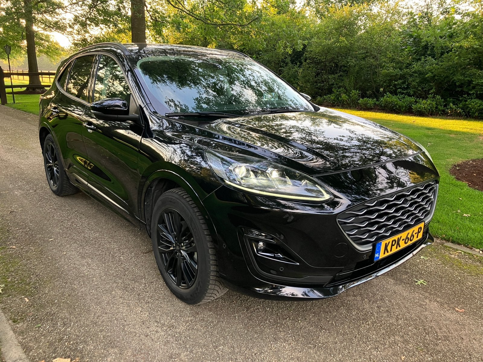 Ford Kuga 2.5 Phev ALL BLACK B&O Pano Leder trekhaak etc etc, Zwart, Zwart, 152 pk, 71 km/l