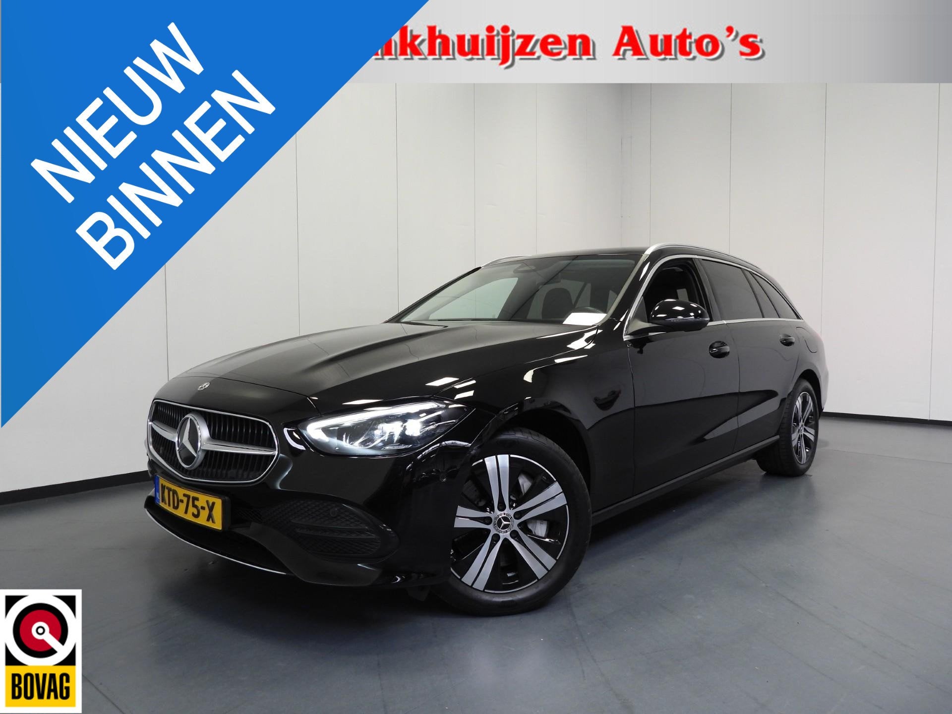 Mercedes-Benz C-Klasse Estate C300e Business Line NAVI/CAMER, Auto's, Automaat, Achterwielaandrijving, 4 cilinders, Zwart
