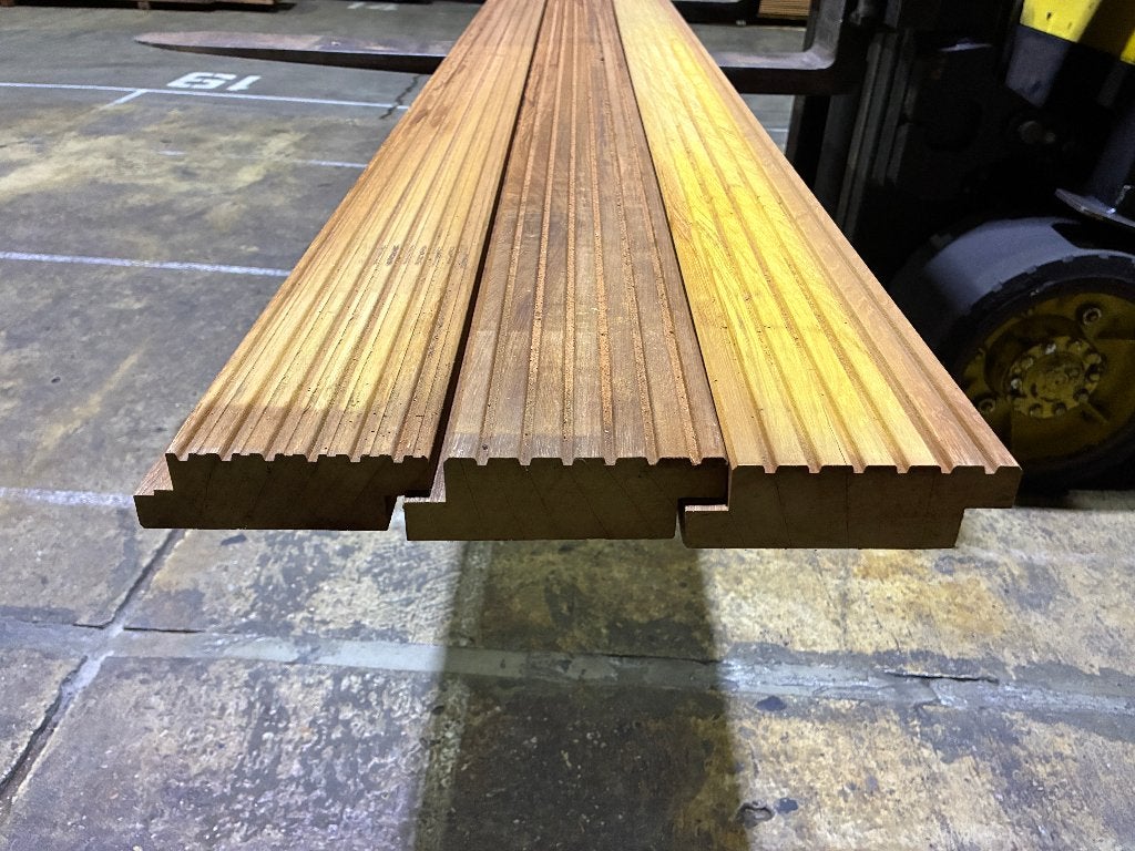 Hardhouten Planken vlonderplanken 45x120mm € 5,48 m1, Ophalen, Nieuw, Hout