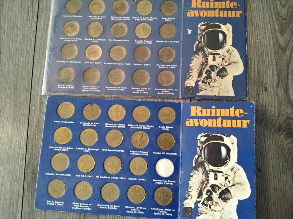 Collectie shell ruimteavontuur munten, Postzegels en Munten, Munten | Europa | Euromunten, Ophalen of Verzenden, Overige landen