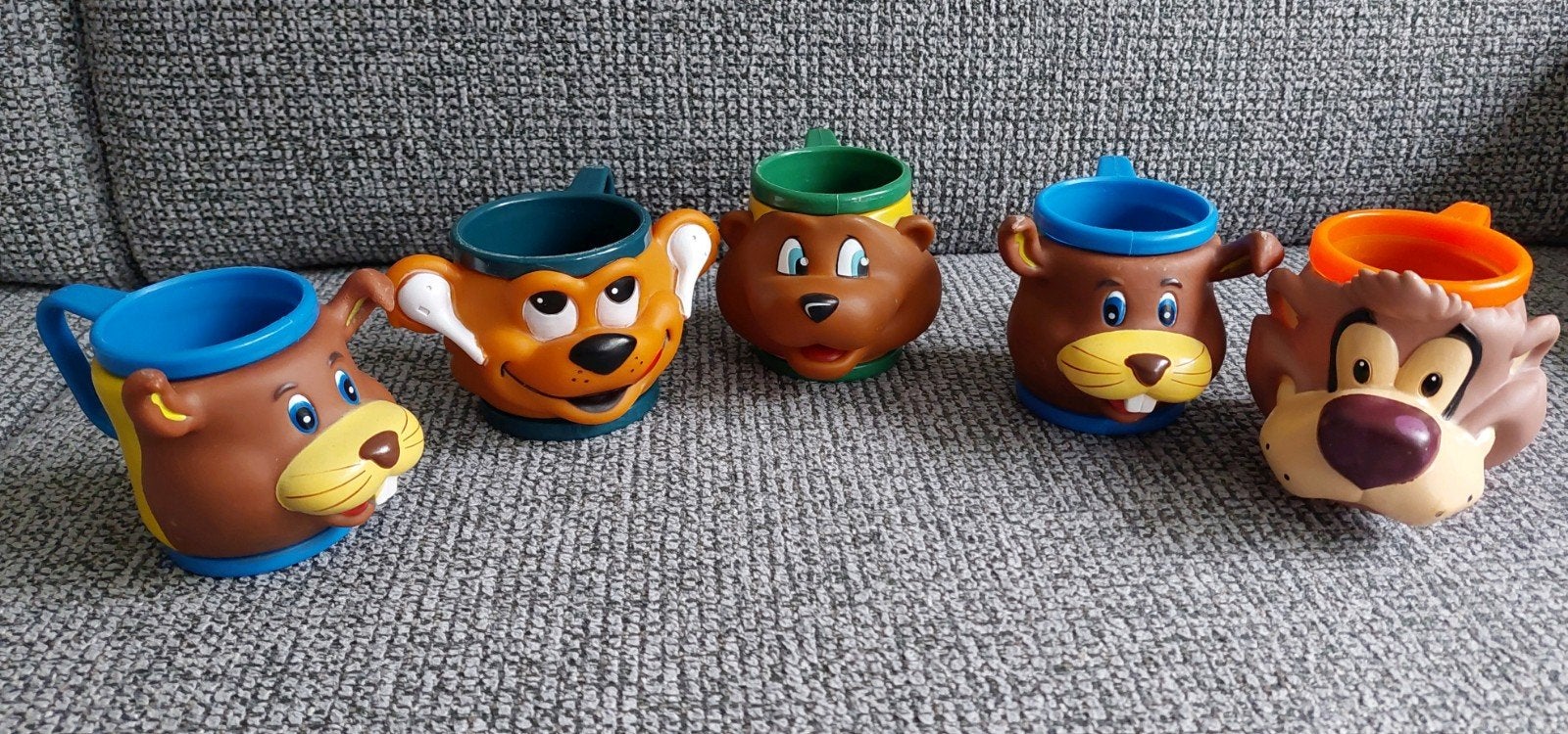 5 kunststof bekers, Ophalen of Verzenden