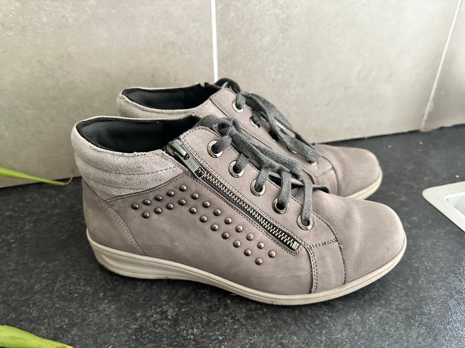 Solidus wandelschoenen, Grijs, Gedragen, Wandelschoenen, Ophalen of Verzenden