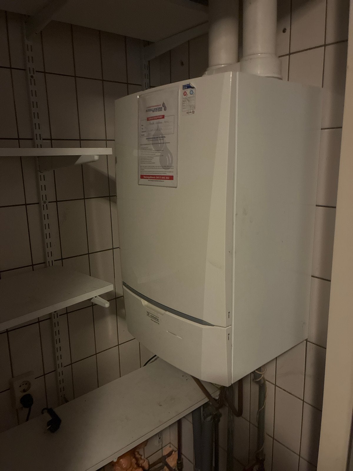 Remeha Calenta 40C CV-ketel uit 2012 met thermostaat, Doe-het-zelf en Verbouw, Verwarming en Radiatoren, 30 tot 80 cm, Gebruikt