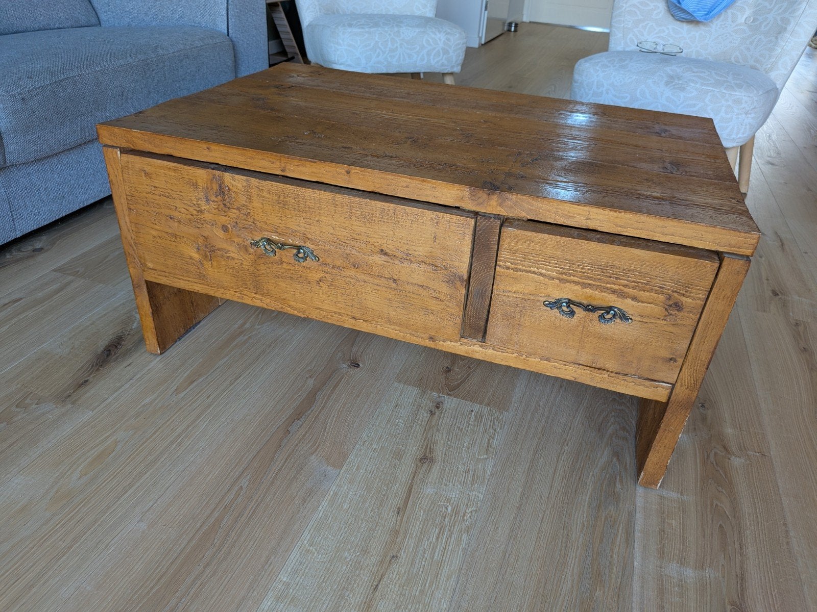 GRATIS - steigerhouten salonftafel, Ophalen, Gebruikt, 250 cm of meer, Planken