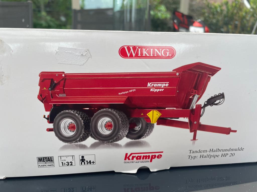 Wiking Krampe Halfpipe HP20, Ophalen of Verzenden, Zo goed als nieuw, Tractor of Landbouw, Overige merken