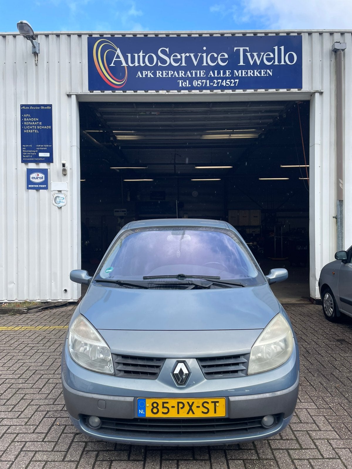 Renault Scénic 1.6 16V 83KW Autbas Euro3 2005 Blauw, Auto's, Voorwielaandrijving, 1295 kg, 4 cilinders, Blauw