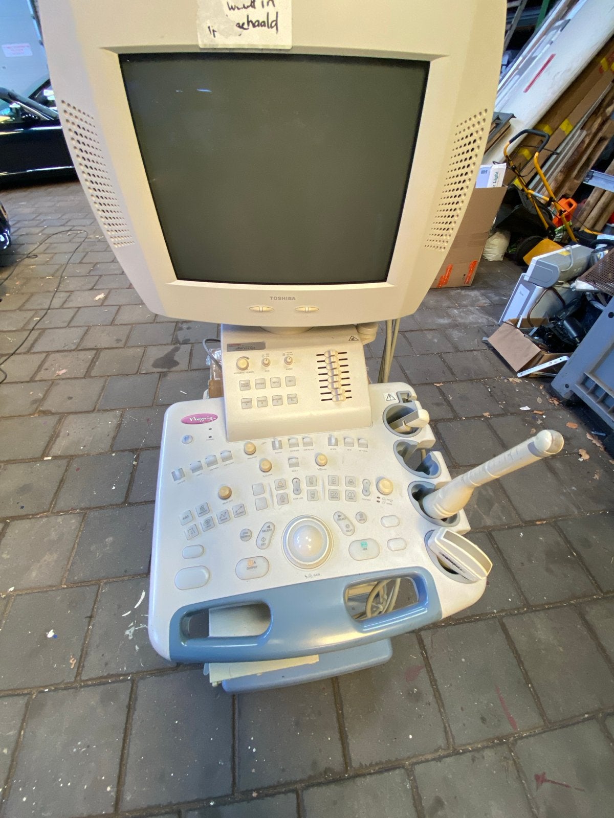 Toshiba Nemio 17 Echo met drie sondes, Diversen, Ophalen