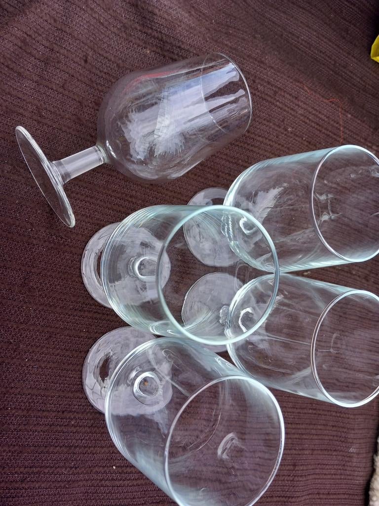Wijnglazen / bierglazen, Ophalen of Verzenden, Zo goed als nieuw, Bierglas