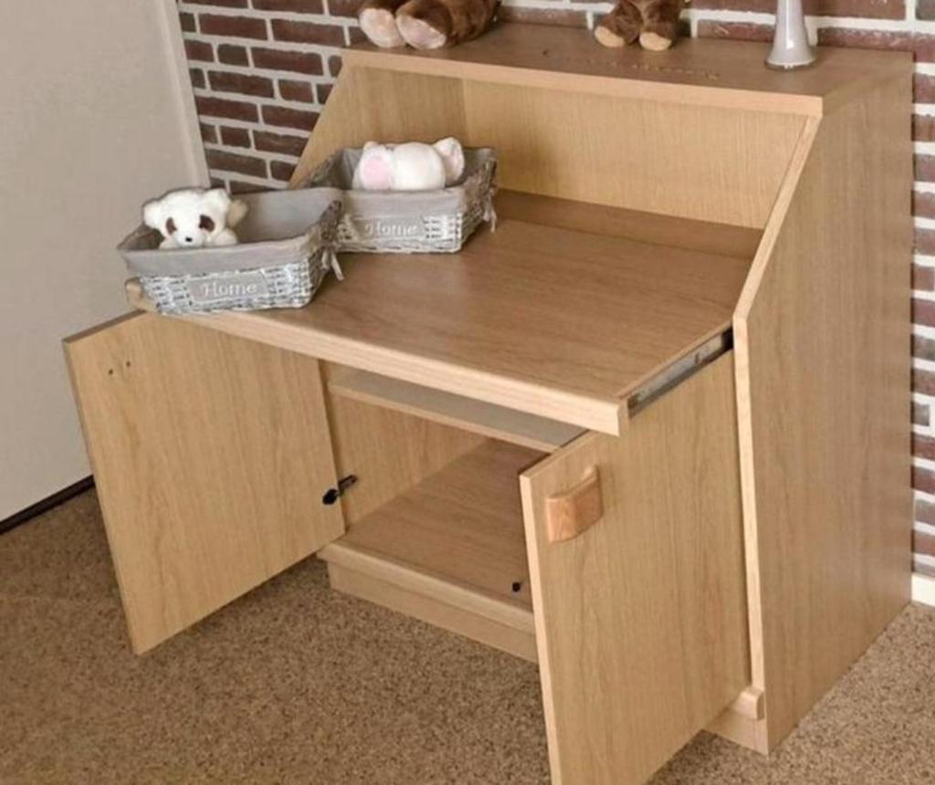 Houten commode uitschuifbaar, Kinderen en Baby's, Kinderkamer | Commodes en Kasten, Ophalen, Gebruikt