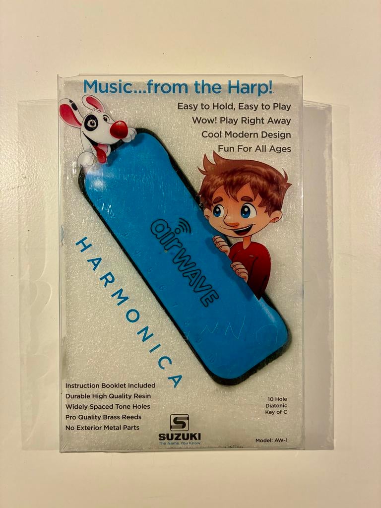 Suzuki Airwave mondharmonica AW-1 (kids), Ophalen of Verzenden, Met koffer of doosje, Diatonisch, C-mondharmonica