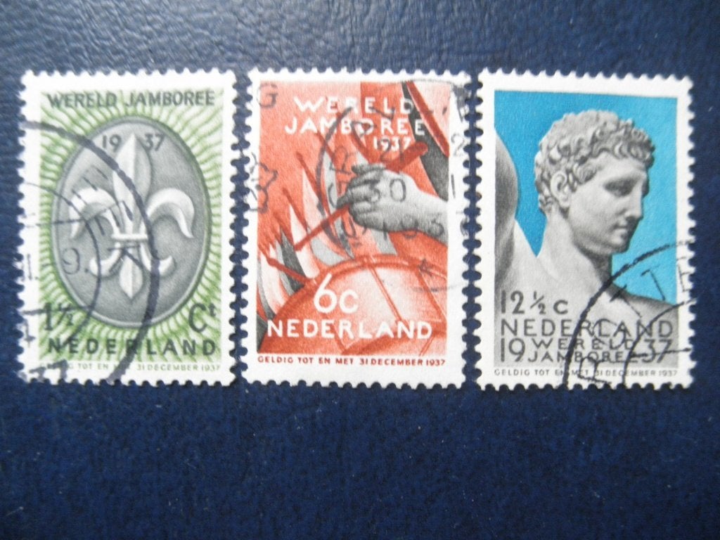 Postzegels Nederland 1937 scouting - cat.w. € 2,00., Ophalen of Verzenden, T/m 1940, Gestempeld