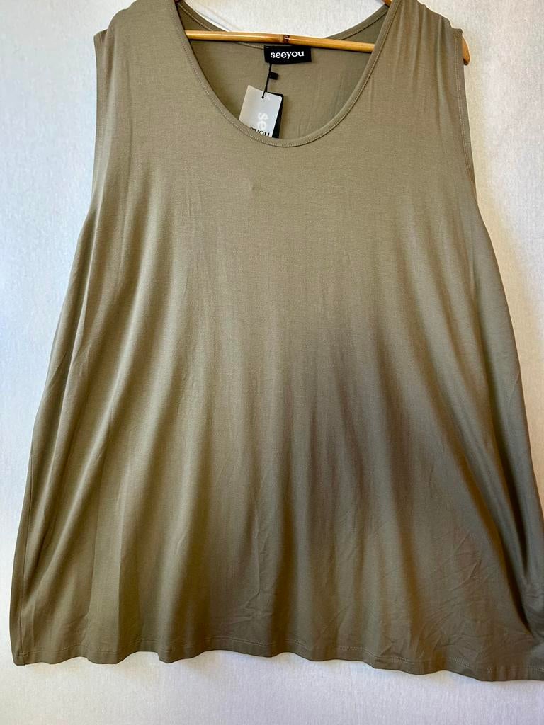 See You stretch top 56, Kleding | Dames, Ophalen of Verzenden, Nieuw, Groen, Shirt of Top