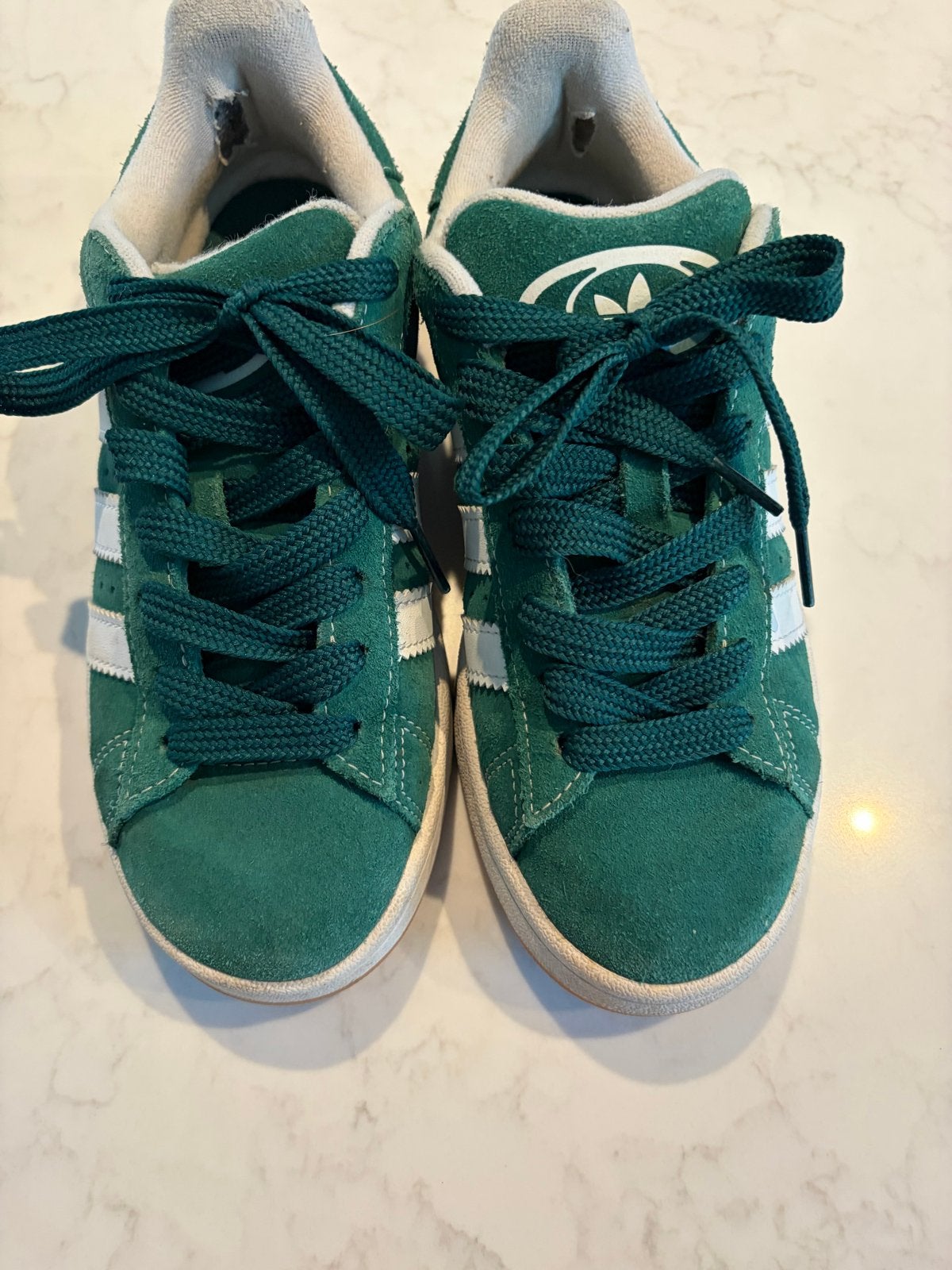 Adidas Campus sneakers - Groen - Maat 38, Ophalen of Verzenden, Gedragen, Groen, Sneakers of Gympen