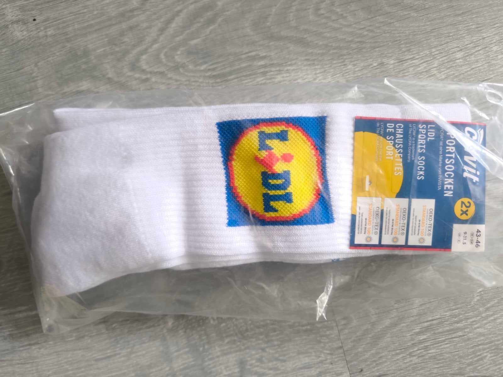 Lidl Sportsokken - Maat 43-46 - Nieuw, Kleding | Heren, Wit, Lidl, Ophalen of Verzenden, Nieuw