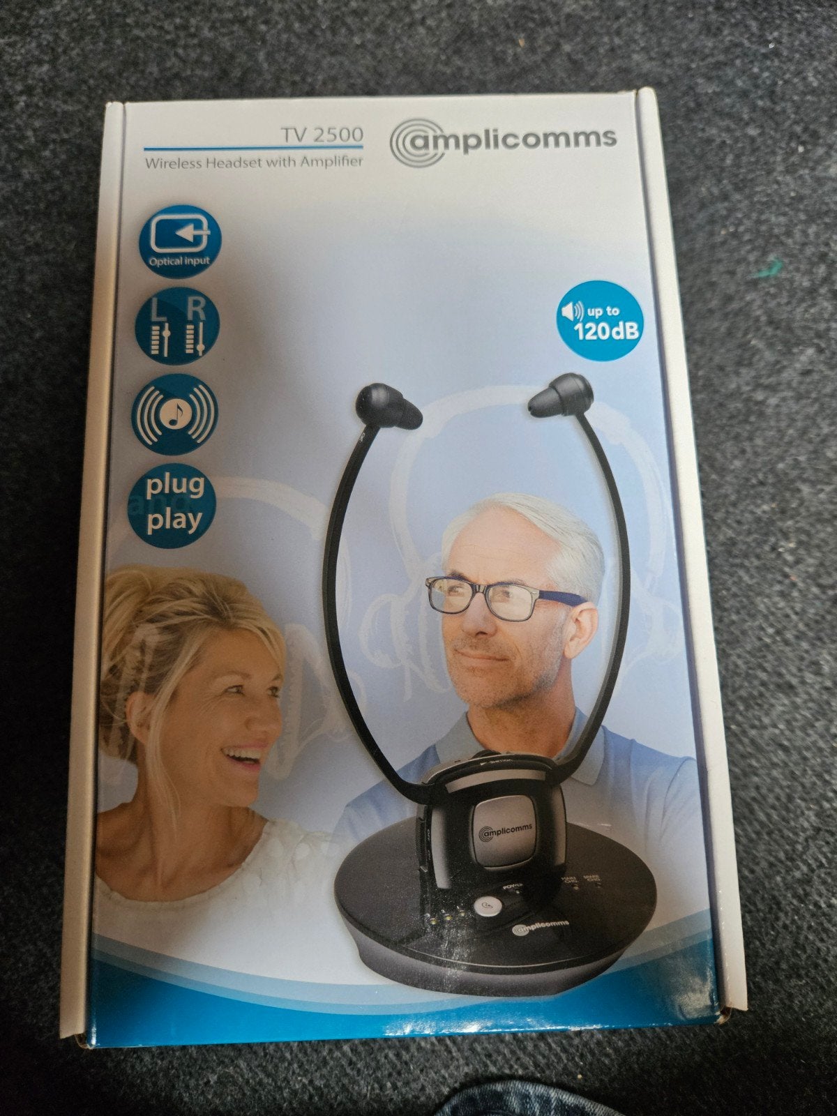 Amplicomms TV 2500 Draadloze Hoofdtelefoon met Versterker, Ophalen of Verzenden