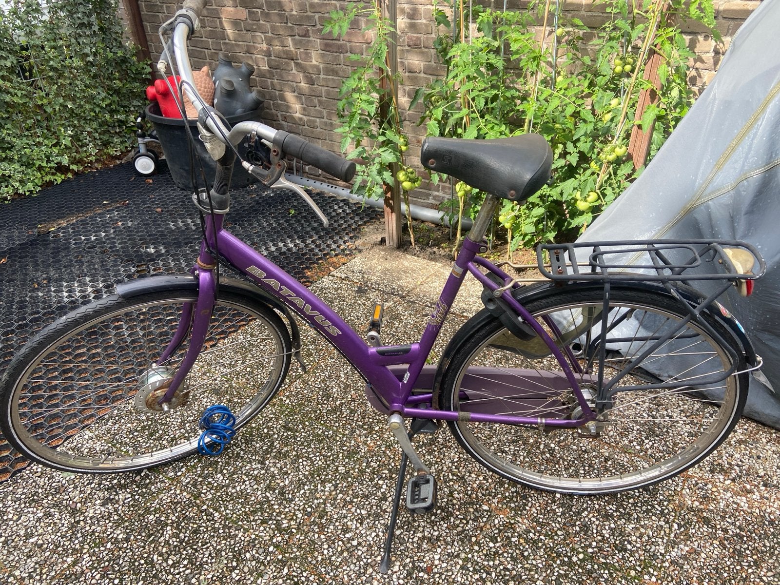 Batavus damesfiets paars, Ophalen, Gebruikt, Versnellingen, Batavus