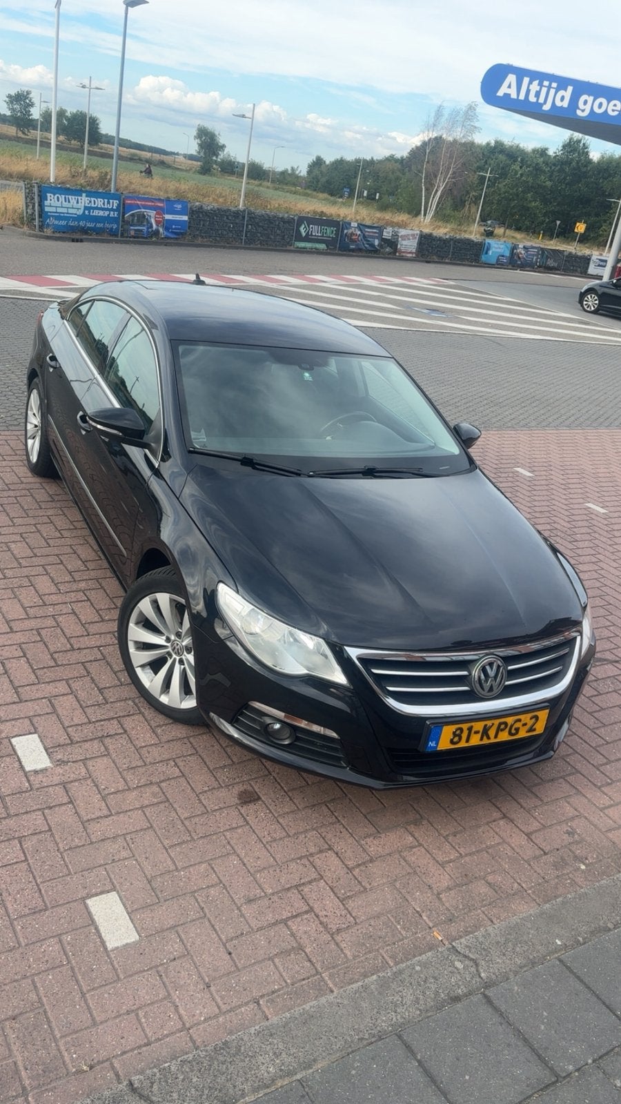 Volkswagen Passat 1.8 TSI 118KW CC AUT 2010 Zwart evt ruilen, 4 cilinders, Leder en Stof, Zwart, Grijs
