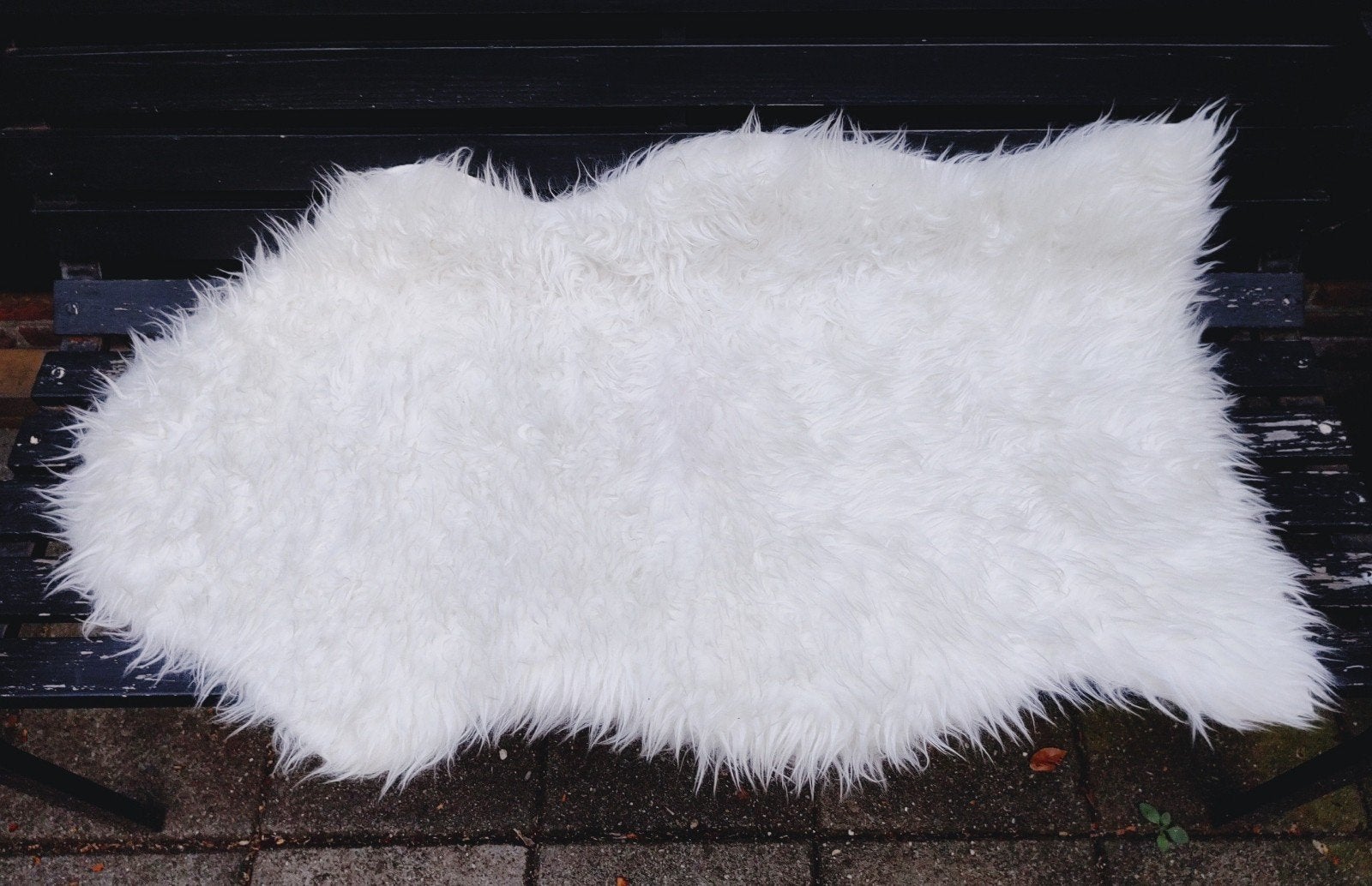 Schapenvacht vel namaak 100x60cm, 100 tot 150 cm, Zo goed als nieuw, Overige vormen, Schapenvacht
