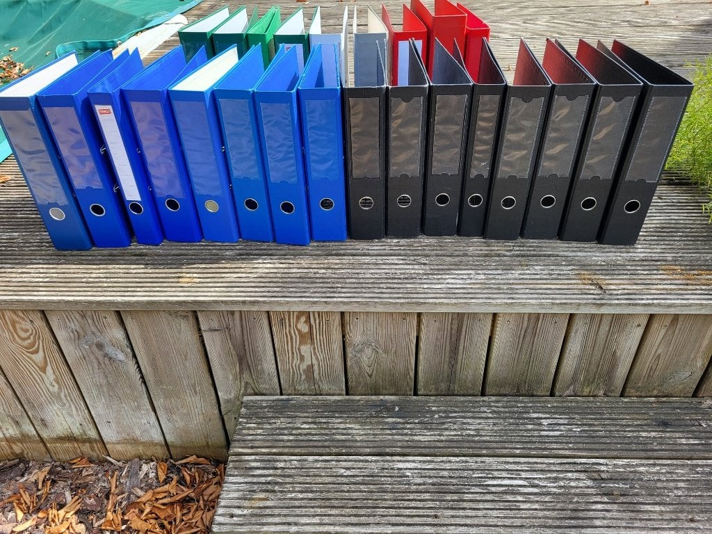 ordners, Ophalen