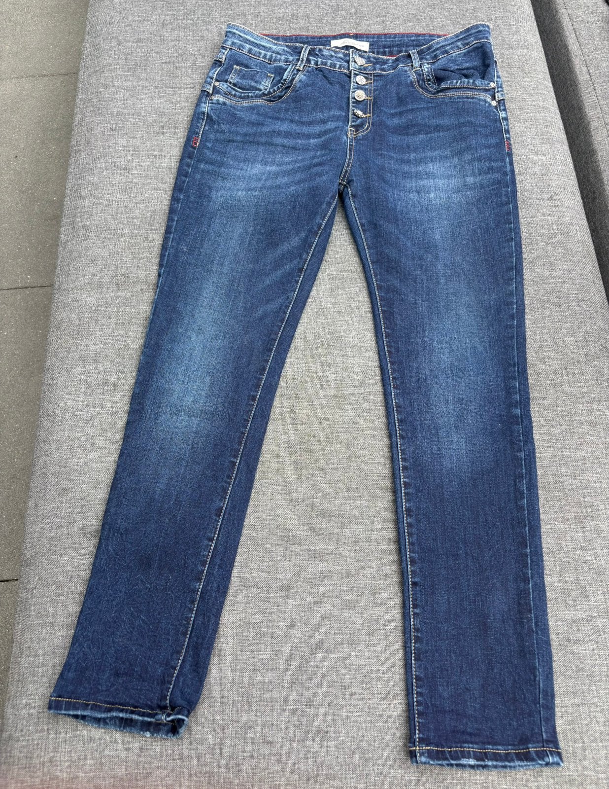 ZGAN JEWELLY JEANS xl/42, Ophalen of Verzenden, Zo goed als nieuw, Blauw, W33 - W36 (confectie 42/44)