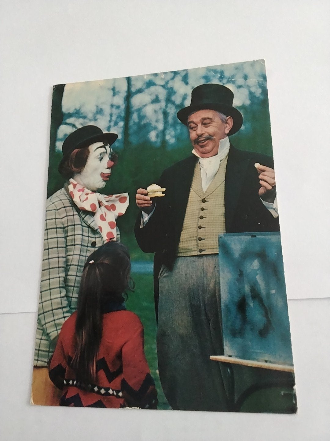 Oude ansichtkaart:  PIPO DE CLOWN, Verzamelen, Ophalen of Verzenden, 1960 tot 1980, Gelopen
