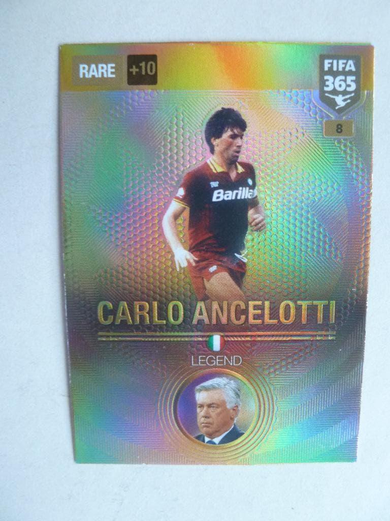Panini Fifa 365 card  Carlo.Ancelotti. Legend, Ophalen of Verzenden, Zo goed als nieuw, Buitenlandse clubs, Overige typen