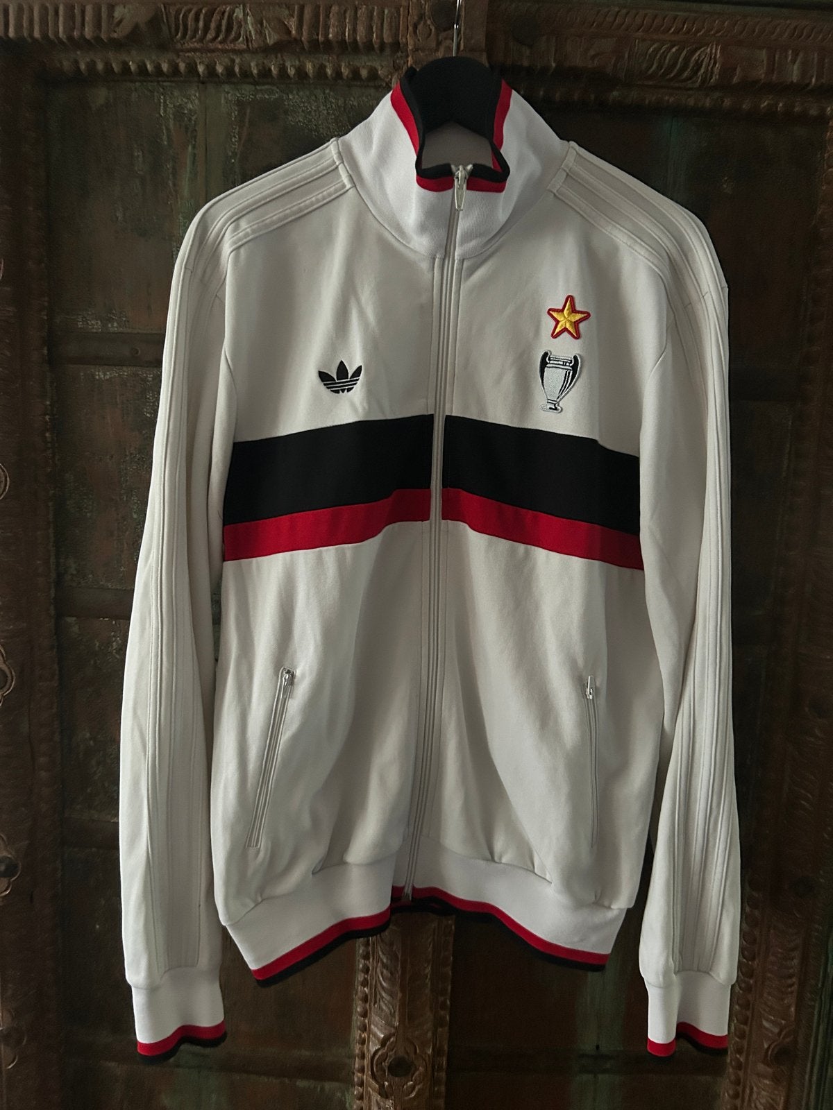 Adidas AC Milan Trainingsjack - Retro, Ophalen of Verzenden, Zo goed als nieuw, Maat 52/54 (L), Wit