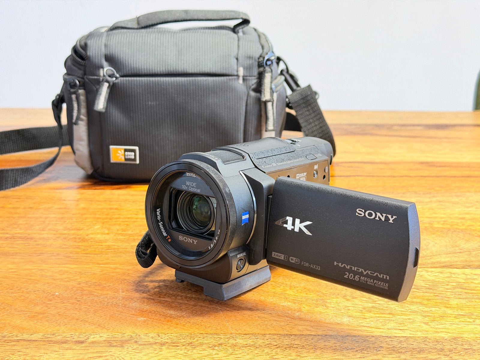 Sony FDR-AX33 4K Handycam Camcorder met tas, Full HD, Overige soorten, Ophalen of Verzenden, Zo goed als nieuw