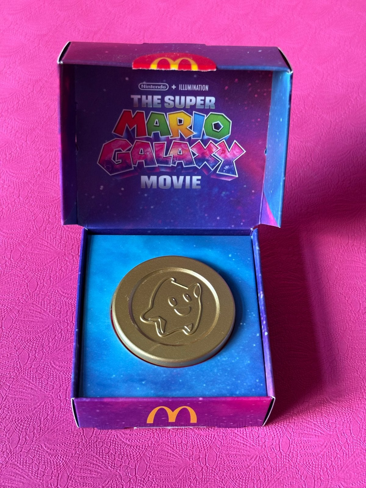 Super Mario Galaxy Movie munt McDonald's Happy Meal, Ophalen of Verzenden, Nieuw