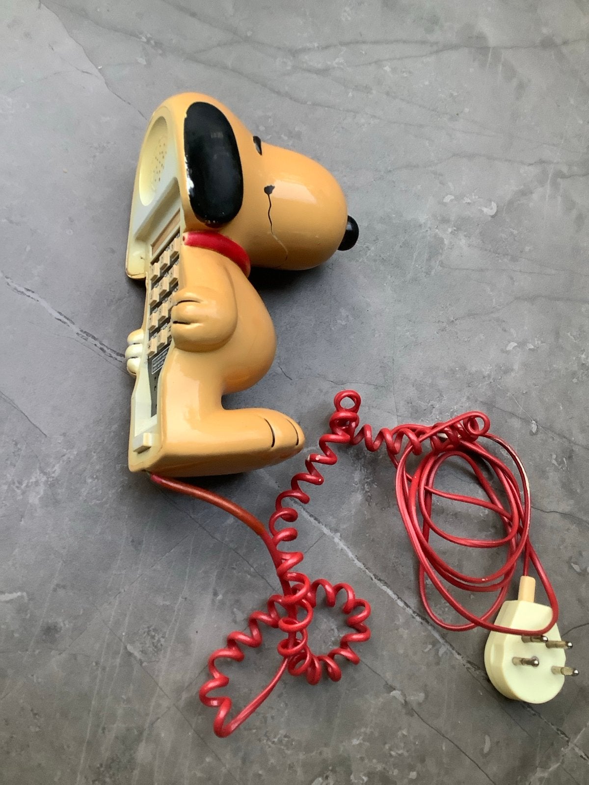 Vintage Snoopy Telefoon (Liggend Model) - Retro Blikvanger!, Ophalen, Gebruikt