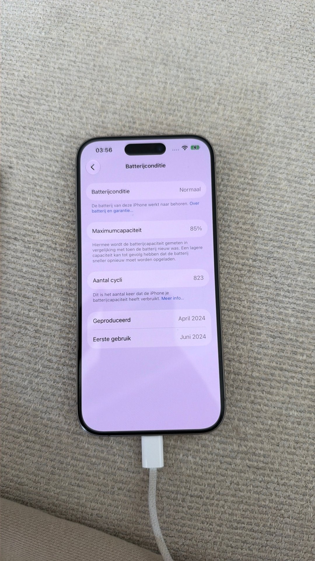 Foto 4 van iPhone 15 Pro 128GB – Simlockvrij – Zeer nette staat!