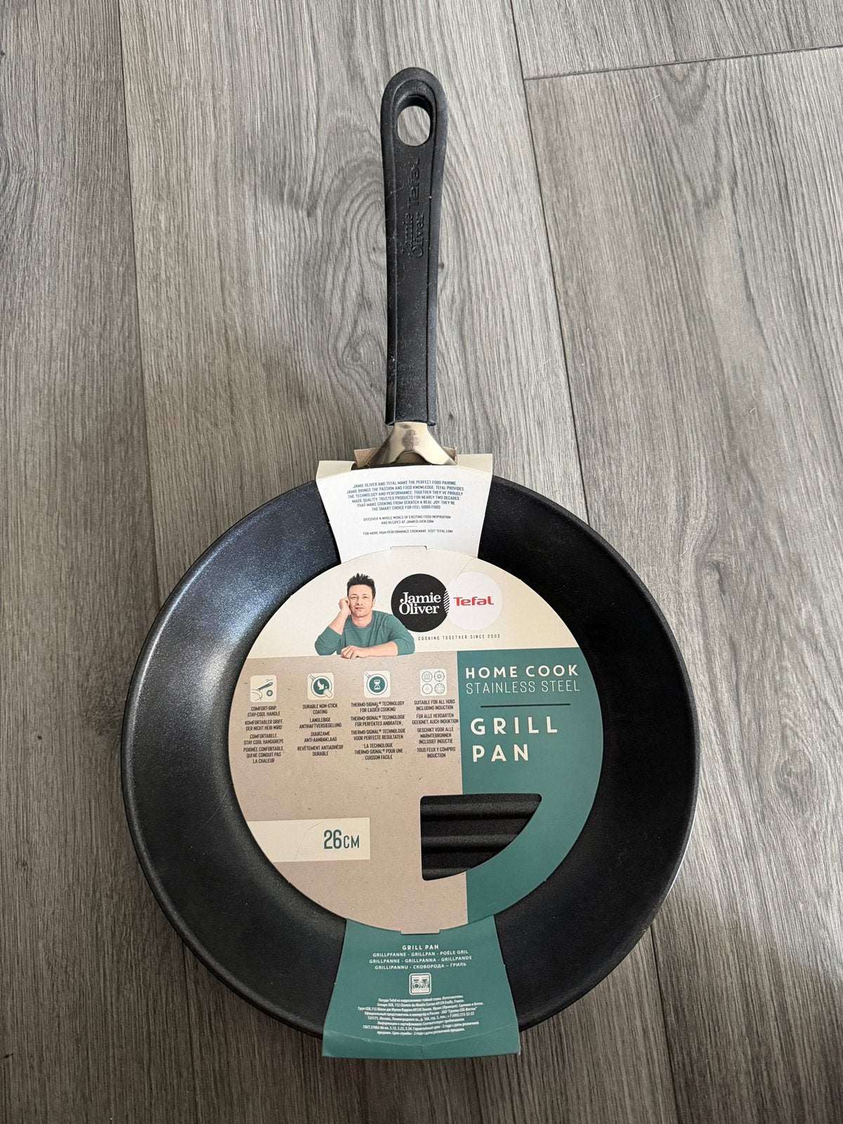 Tefal jamie oliver grill pan 26cm, Huis en Inrichting, Ophalen of Verzenden, Nieuw, Wok