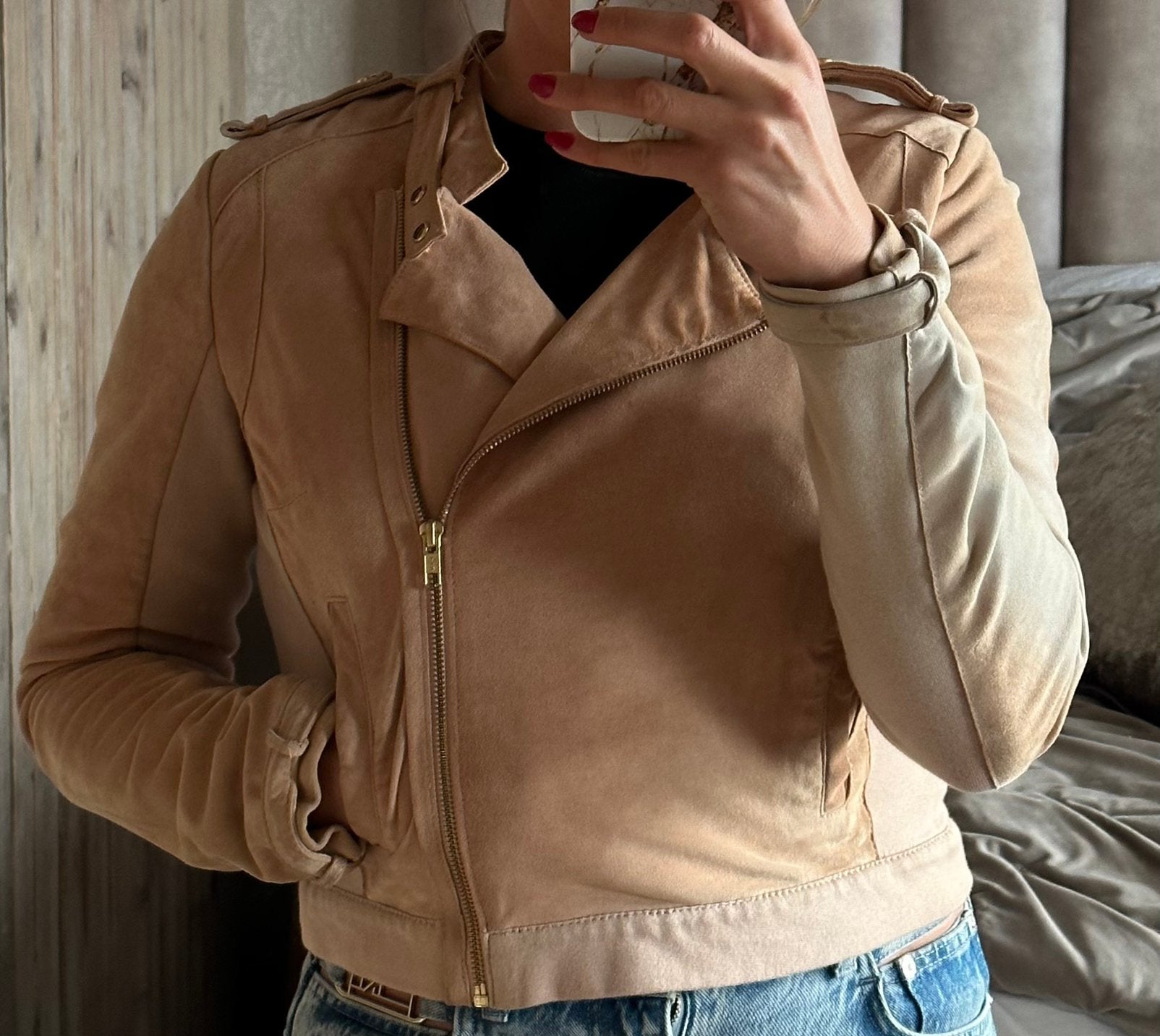 Roze suède supertrash juza jacket in maat 38, Kleding | Dames, Ophalen of Verzenden, Zo goed als nieuw, Maat 38/40 (M), Roze