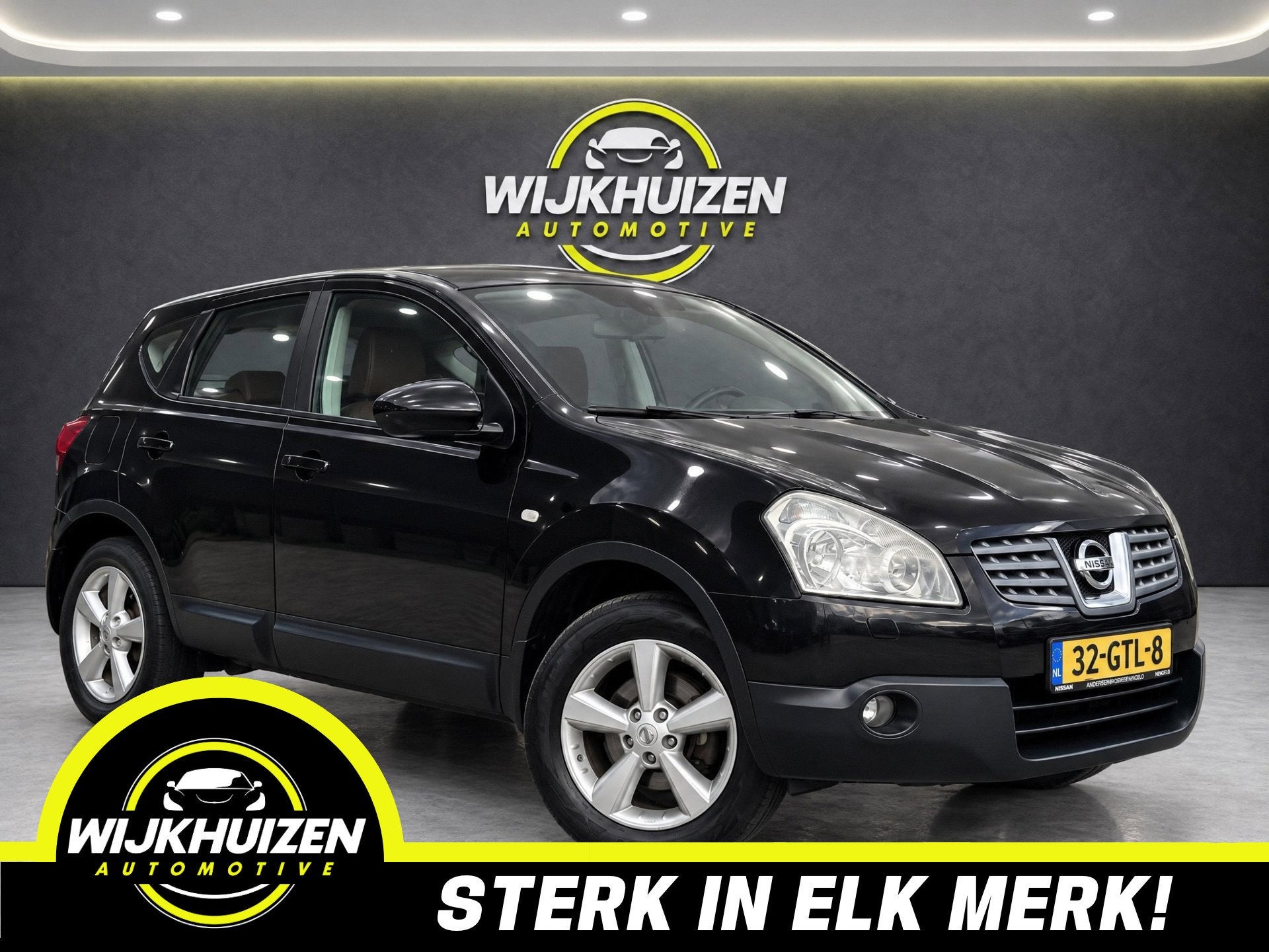 Nissan Qashqai 2.0 Tekna met Panorama dak ! Leder ! Camera !, Auto's, Voorwielaandrijving, Gebruikt, 4 cilinders, Zwart