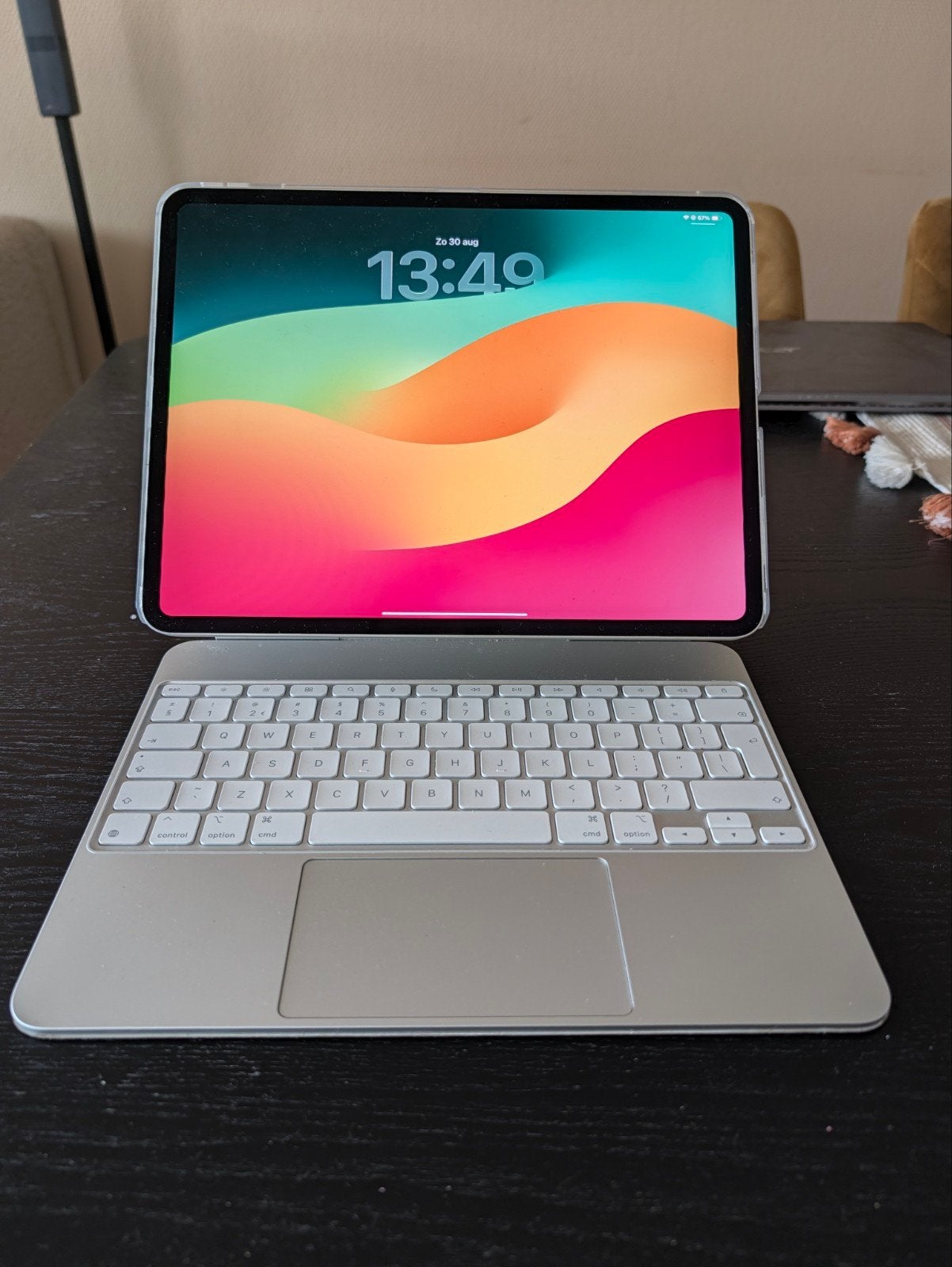 iPad Pro 13 inch (M4) met Magic Keyboard en Apple Pencil Pro, Computers en Software, Apple iPads, 13 inch of meer, Wit, Ophalen of Verzenden