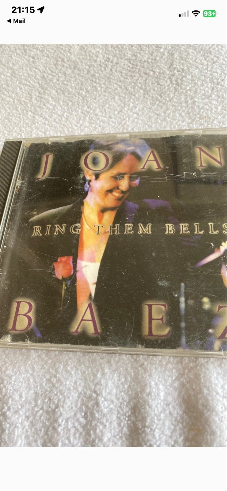 Joan Baez - Ring Them Bells CD (1995), Ophalen of Verzenden, Gebruikt, Live-album