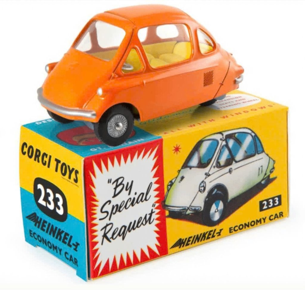 Heinkel Economy Car Oranje Corgi NEW schaal 1/46 ref. 233, Verzenden, Nieuw, Auto, Corgi