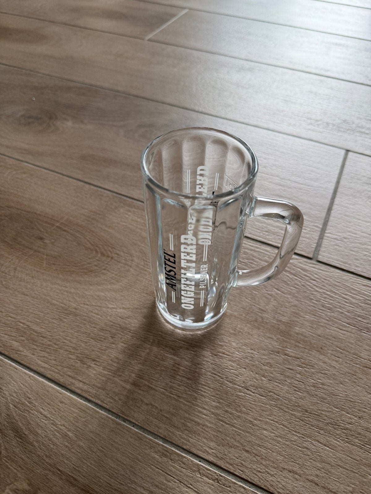 Diverse glazen: Amstel bierpul, vaasjes en reageerbuisje, Overige typen, Ophalen, Gebruikt, Glas