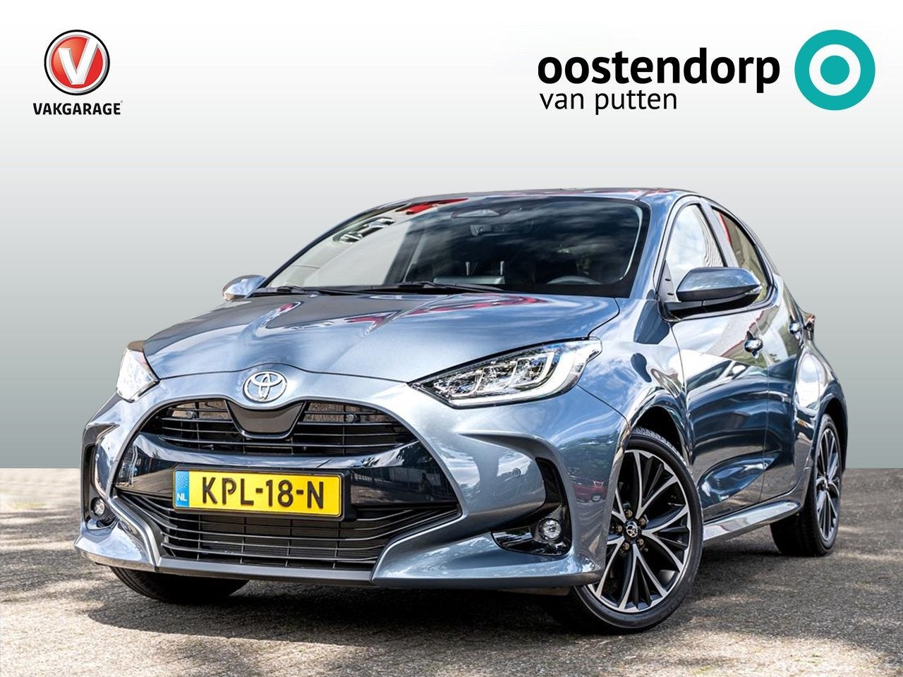 Toyota Yaris Full Hybrid Dynamic Plus Automaat | Celestite G, Auto's, Dealer onderhouden, Gebruikt, LED verlichting, 1490 cc