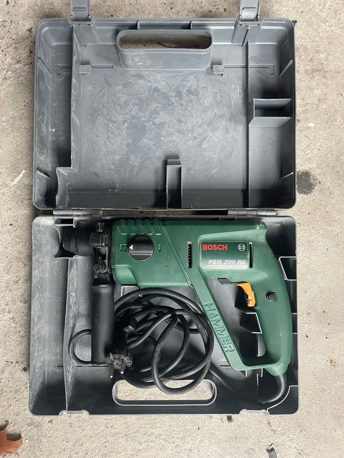Bosch PBH 200 RE Boorhamer met SDS-plus in koffer, Gebruikt, Boor- en/of Breekhamer, Ophalen of Verzenden, Klopboormechanisme