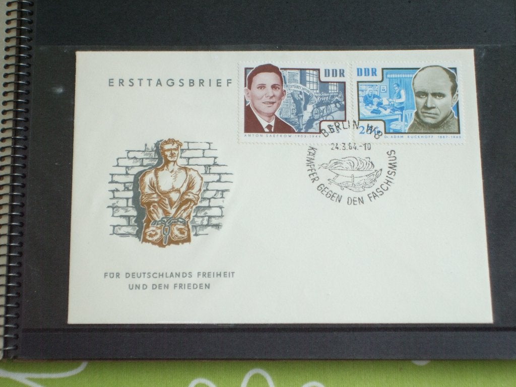 DDR 1e dag enveloppen van 06-02-1964 / 12-04-64 (4e album), Ophalen of Verzenden, Onbeschreven, Europa